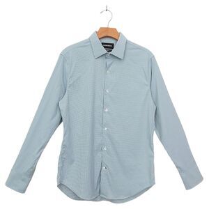 Bonobos Shirt Men’s Small Blue Check Standard Fit Casual Office Classic Preppy